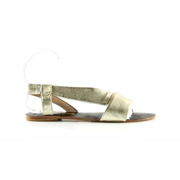 Free People Shoes - Free People Gold Leather Sandals US 11 (Euro 41)